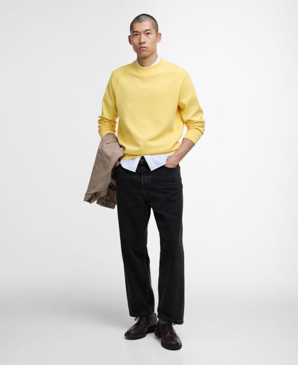 Barbour Intl Rickman Sweatshirt Bleached Yellow - Bild 2