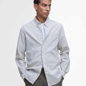 Barbour Cresswell SeersuckerShirt TF Stone