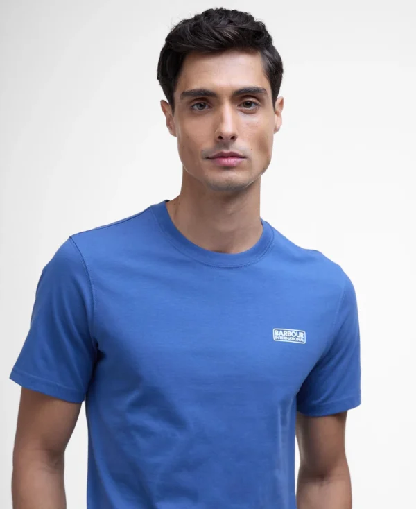 Barbour Intl Small Logo Tee North Sea Blue - Bild 4