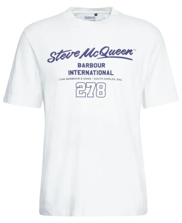 Barbour Colman Steve McQueen Graphic T-Shirt White - Bild 3