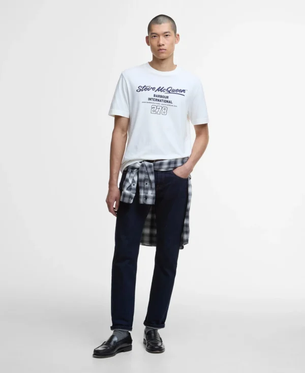 Barbour Colman Steve McQueen Graphic T-Shirt White - Bild 2