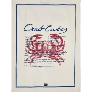 Lexington Crab Cakes Kitchen Towel Blue/White 50/70cm
