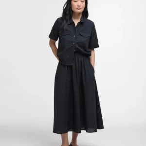 Barbour Elsie Midi Skirt Black