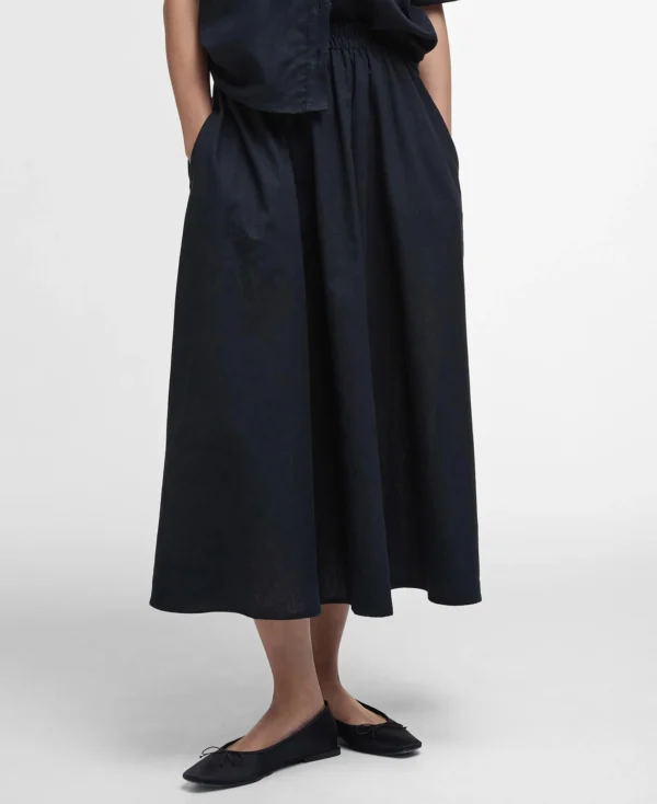 Barbour Elsie Midi Skirt Black - Bild 6