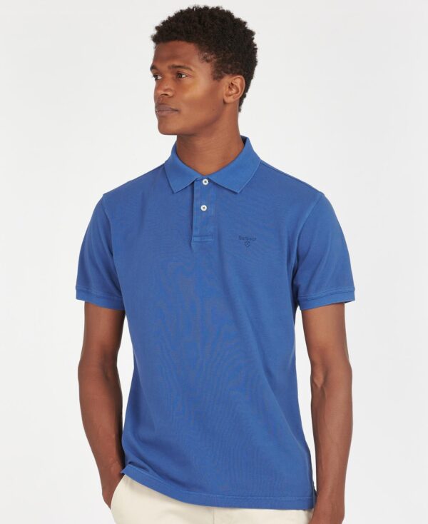 Barbour Washed Sports Polo Marine Blue