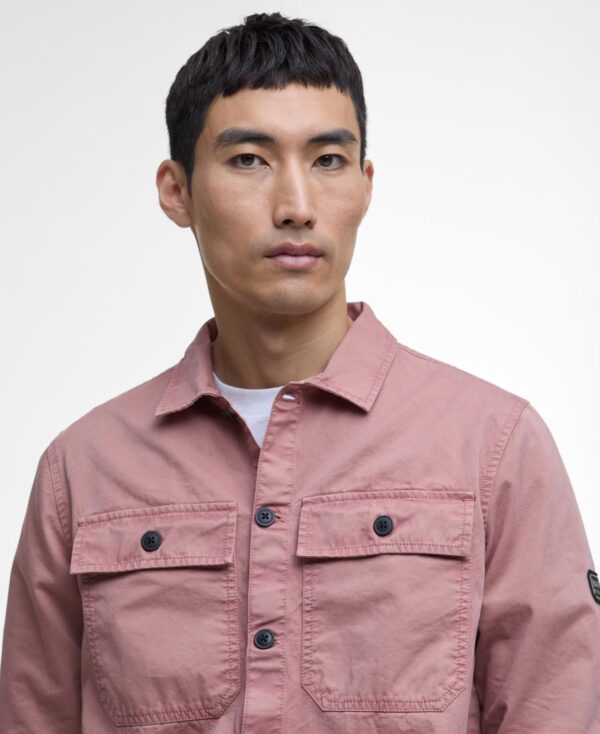 Barbour Intl Arlo Overshirt Vintage Pink - Bild 7