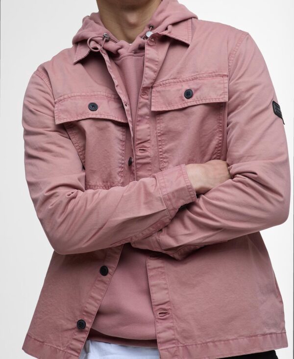 Barbour Intl Arlo Overshirt Vintage Pink - Bild 5
