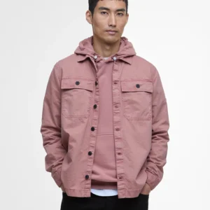 Barbour Intl Arlo Overshirt Vintage Pink