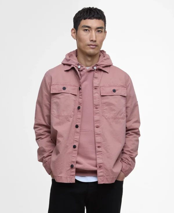 Barbour Intl Arlo Overshirt Vintage Pink