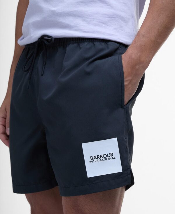 Barbour Intl Block Print Swim Short Black - Bild 4