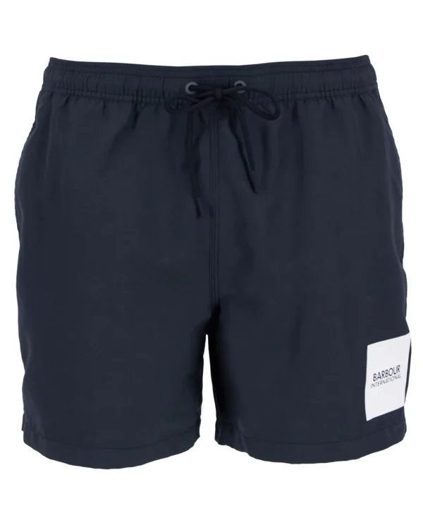 Barbour Intl Block Print Swim Short Black
