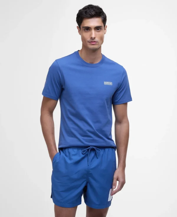 Barbour Intl Block Print Swim Short Blue - Bild 6