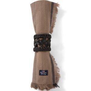 Lexington Striped Linen/Cotton Napkin Stone/BL