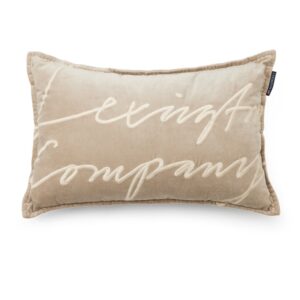 Lexington Logo Organic Cotton Velvet 40x60