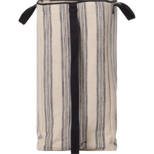 Lexington StripOrg Cot Canvas Laundry Basket BE/BL