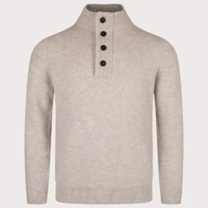 Barbour Essential Patch Half Zip Pearl