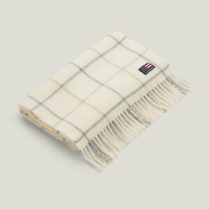 Lexington RC Wool Blend Scarf Grey check