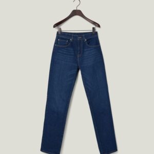Lexington Mid Waist Straight Leg Jeans DK Blue