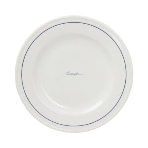 Lexington Porcelain Dessert Plate 4/set Wh/Blue