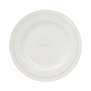Lexington Porcelain Dessert Plate 4/set Wh/Beige