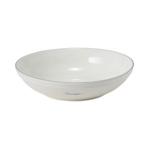 Lexington Porcelain Medium Bowl WH/Navy