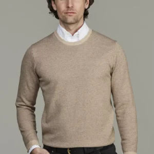 Hansen & Jacob 2Tone Herringbone Knit Sand
