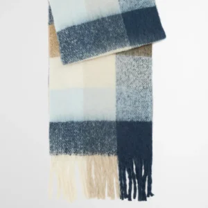 Barbour Marie Scarf Ice Blue Check