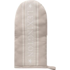 Lexington Org cotton Jaquard Star Mitten Beige/WH