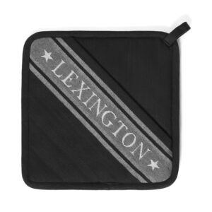 Lexington Org cotton Star Pot Hold Black
