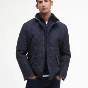 Barbour Powell Quilted Jkt Navy