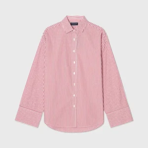Lexington Casual Org Cotton Poplin Shirt Red/WH St