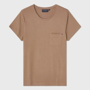 Lexington Cotton Modal Blend Classic Tee Brown