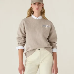 Lexington Logo Sweatshirt Light Brown Melange