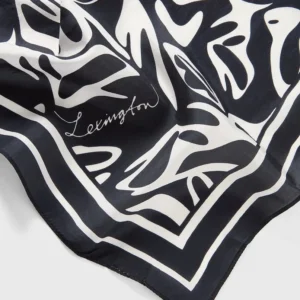 Lexington Printed Scarf Black/white Print