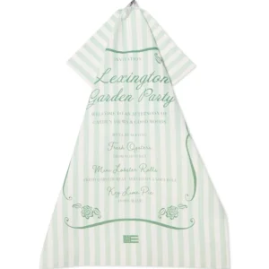 Lexington Garden Party Org Cot Kitchen Towel GR/WH