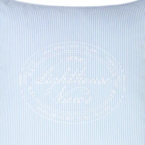 Lexington Blue/Wh Striped Org Cotton Pillow Cover