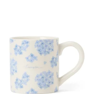 Lexington Floral Stoneware Mug  Bl/Wh