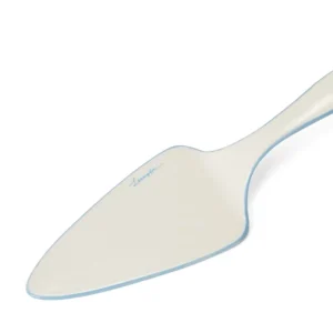 Lexington Stoneware Wavy Cake Server Bl/Wh