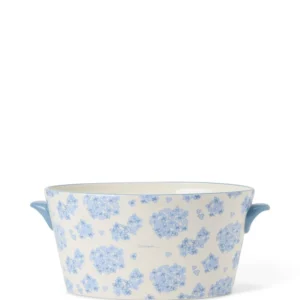 Lexington Stoneware Pot w Handles Bl/Wh