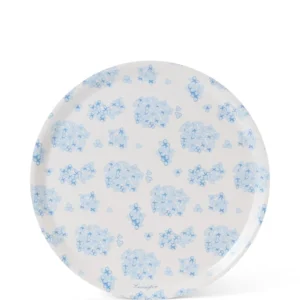 Lexington Laminated Round Tray 38cm BL/WH