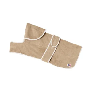 Lexington Dog Cotton-Mix Terry Robe Beige