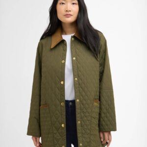 Barbour Goldmine Quilted Jkt Green