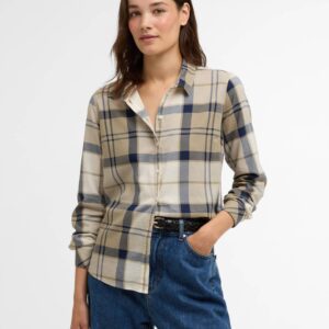 Barbour Bredon Check Shirt Dress Navy Tartan