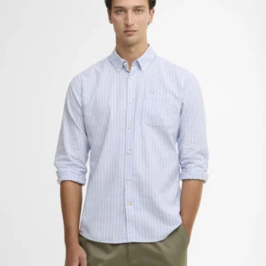 Barbour Nelson Striped TS Shirt Blue