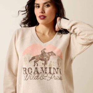 Ariat Victoria Sweatshirt Khaki Heather