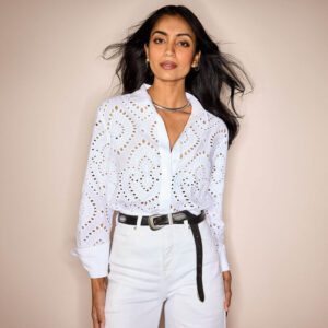 Ariat Millington LS Blus White