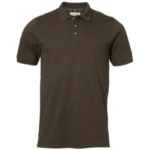 Chevalier Trevor Polo Shirt Men Leather Brown
