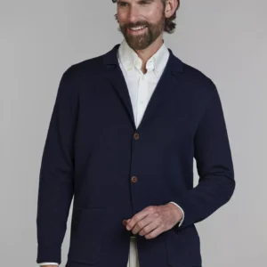 Hansen & Jacob Knitted Club Cardigan Navy