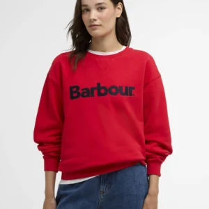 Barbour Hartland Crew SWTR Poppy Red
