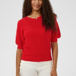 Cream CR SIllar Knit Pullover Red